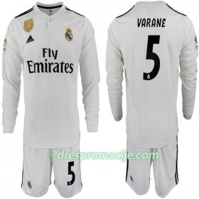 Real Madrid Dres VARANE 5 Dječji Domaći 2018/19 Dugim Rukavima